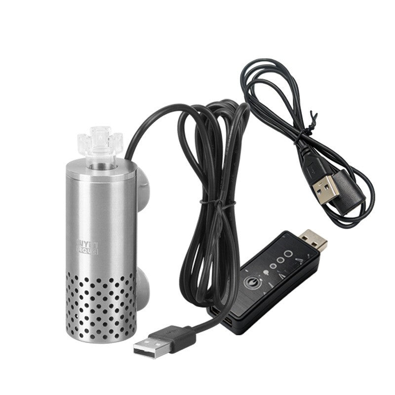 WY-80 Aquarium surface skimmer with 4-Speed Controller ，Usb electric oil skimmer